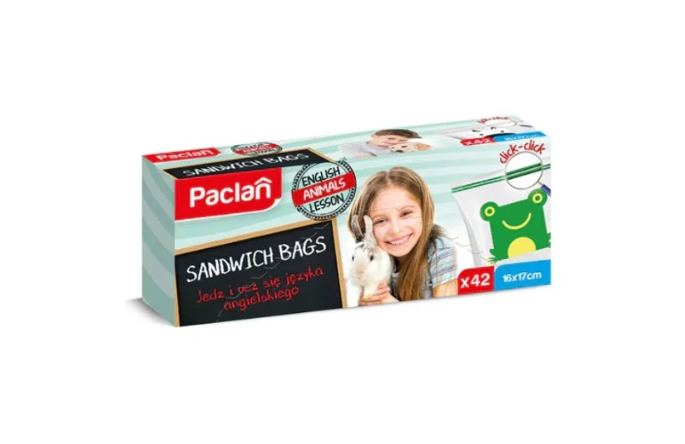 PACLAN PUNGI SANDWICH ZIPPER 16X17CM 42BUC/CUT 